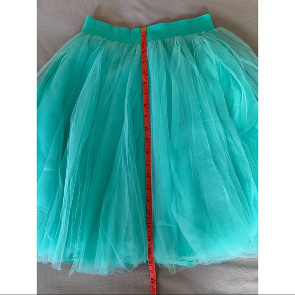 Aqua sequined crop top and tulle skirt - Picture 4 of 10